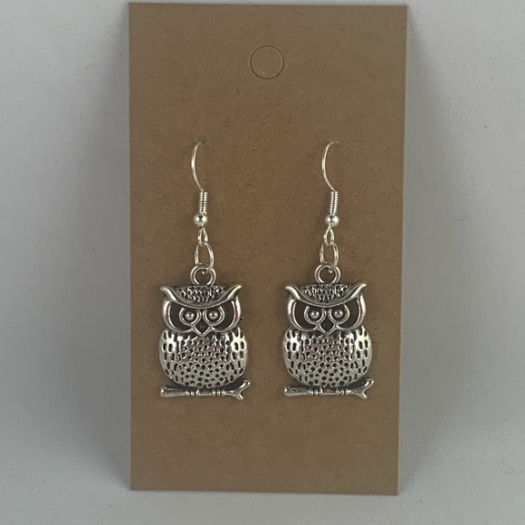Owl Dangle Earrings - Picture 1 of 1
